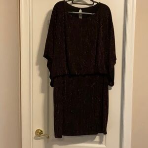 Elegant Black and Bronze Dress